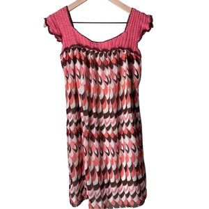 Pink Vintage Crochet Dress